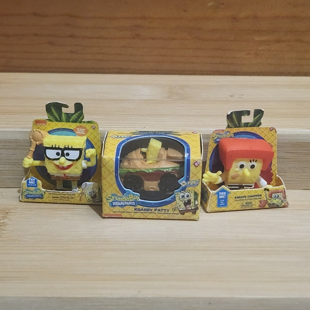 Zuru Mini Surprise SpongeBob Bundle Krabby Patty Racer Karate Chopper
